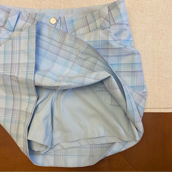 Nike Golf Dri-Fit Modern Rise Plaid Skort Liner Shorts  Sz. 4 - Picture 6 of 6